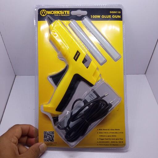 دستگاه چسب حرارتی (چسب داغ)سایز بزرگ برند WORKSITE مدل GGN110